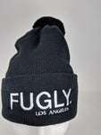 Black FUGLY® Los Angeles Pom Beanie