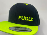 Fluorescent yellow Fugly® Embroidery Classic Wool snapback