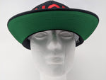 Black w/Red Fugly® Embroidery Classic Wool snapback