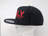 Black w/Red Fugly® Embroidery Classic Wool snapback