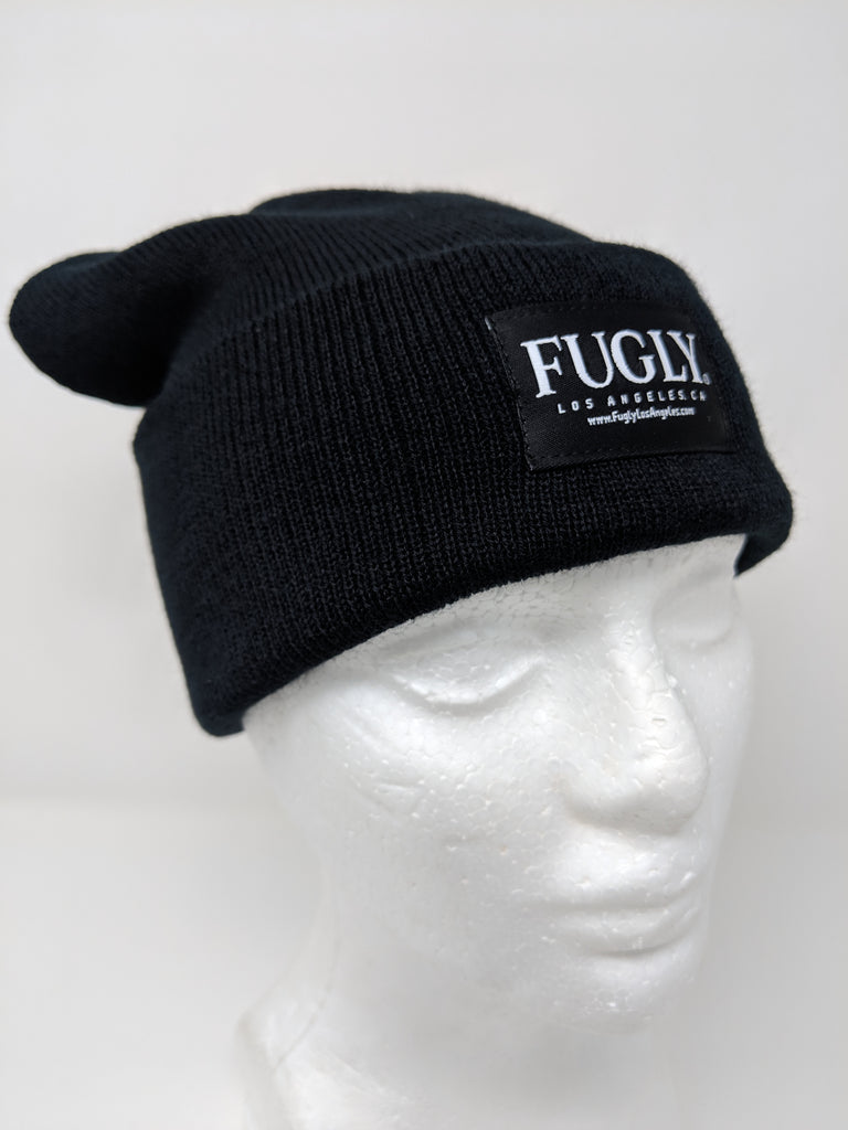 – FUGLY® NEW, NEW, Label NEW) Brand Black Fugly Beanie