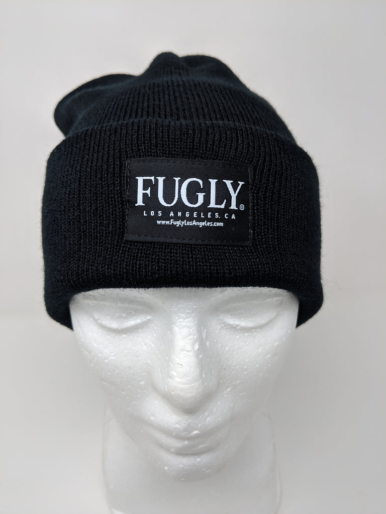 NEW, NEW, Label Fugly Brand – Black NEW) FUGLY® Beanie