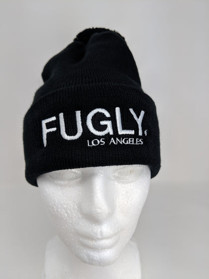 Black FUGLY® Los Angeles Pom Beanie