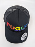FUGLY® PRIDE 5-Panel Retro Trucker Charcoal or Black