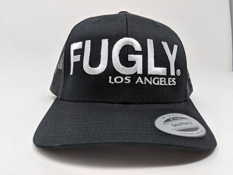 Fugly Los Angeles Black Retro Trucker 